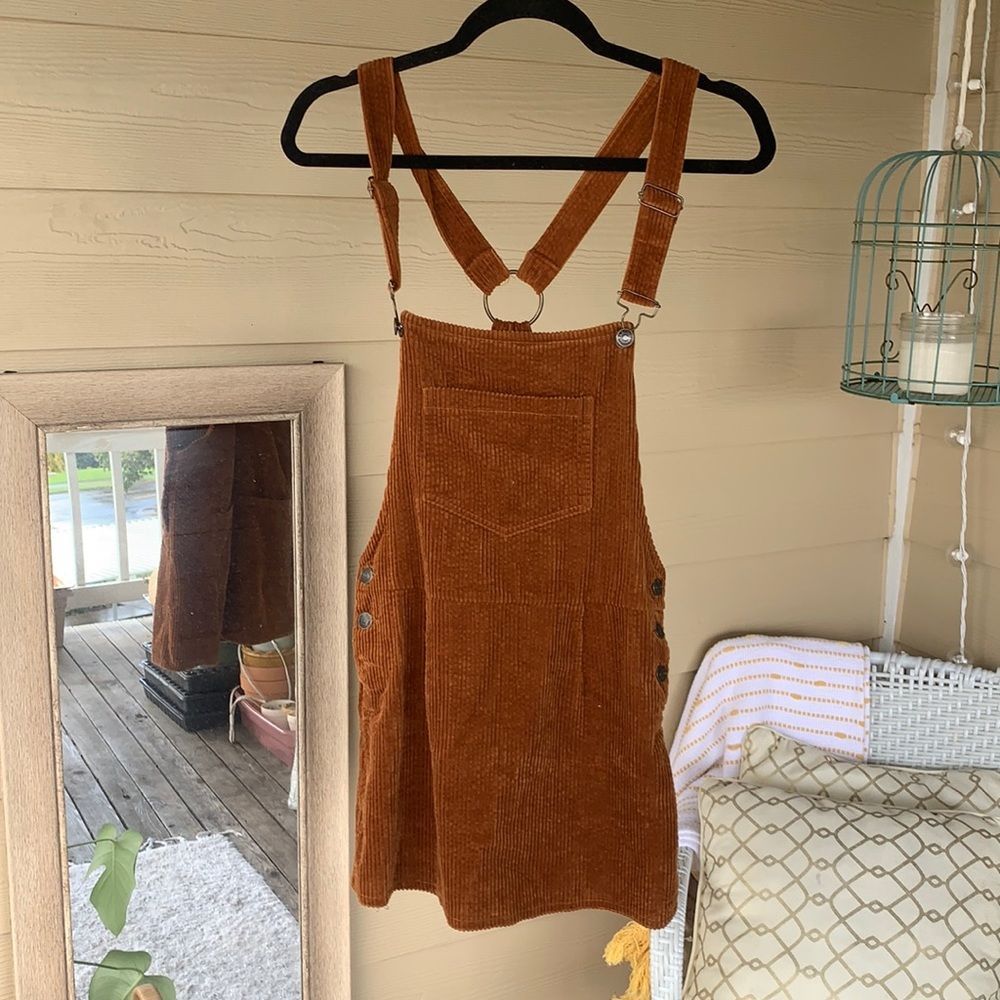 Pacsun corduroy overall dress